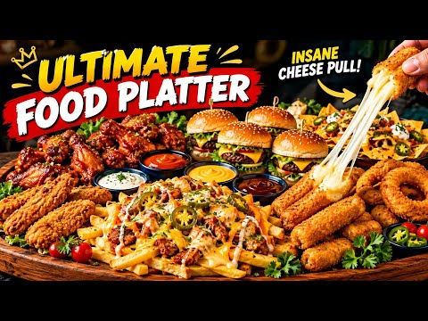 ULTIMATE LOADED FOOD PLATTER 🤤🔥 | Crispy, Cheesy & Insanely Delicious!