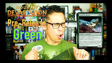 Magic the Gathering - Hour of Devastation Pre-Release Review - Green