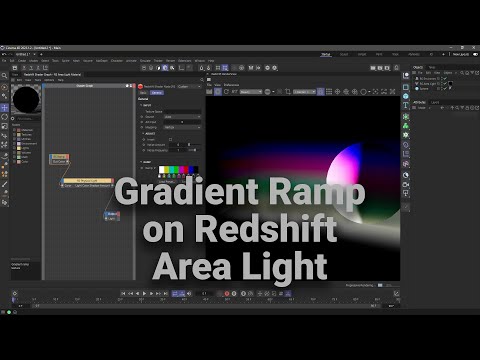Using a Gradient Ramp in a Redshift Area Light