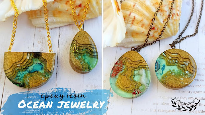 ~JustHandmade~ Amazing epoxy resin ocean jewelry - tutorial / Diorama sea pendants / Jewelry design