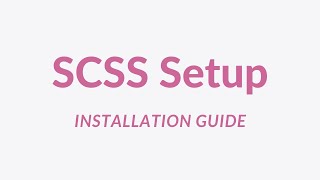 SCSS Setup on VS Code