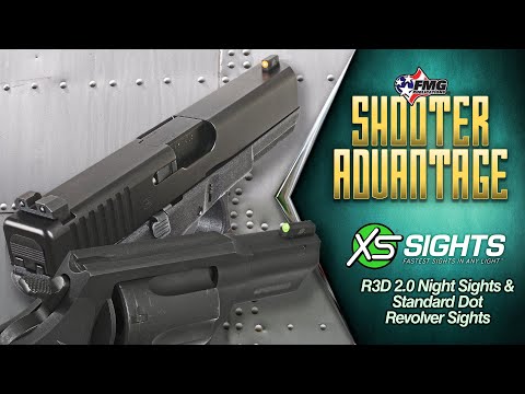 XS Sights R3D 2.0 Night Sights & Standard Dot Revolver Sights
