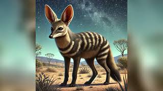 Discover the Elusive Aardwolf: A Unique Nocturnal Creature | Digital Art Illustration