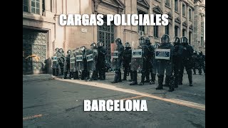 PROTESTAS BARCELONA Cargas policiales contra los CDR