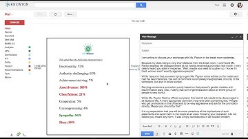 Email analyzer with IBM Watson Personality service