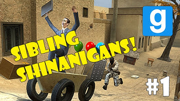 SIBLING SHENANIGANS | GMod Sandbox #1 (Funny Moments)