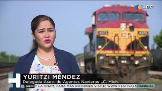 Puerto de Lázaro Cárdenas saca mercancía por tráiler ante bloqueo de la CNTE