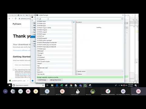 Guide to install PyCharm and add libraries