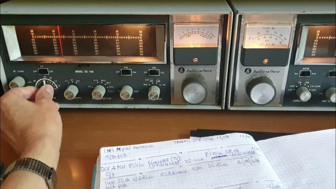 HALLICRAFTERS HT 46 SX 146 QSO 40 METRI. YouTube