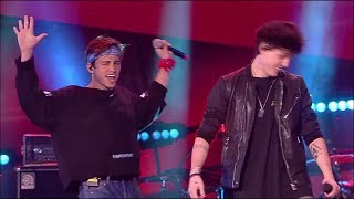 CNCO Y RIKI - Dolor De Cabeza En VIVO *HD*