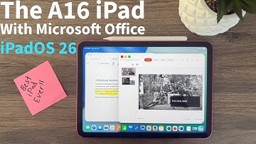 Productivity with the A16 iPad and iPadOS 26! Microsoft Office and Google Menu Bars!