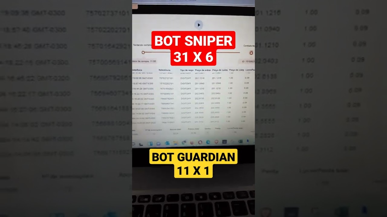 💵 🎯 BOT BINARY DERIV SNIPER 31 X 6 E ⚔️ BOT BINARY DERIV GUARDIAN 11 X 1 – ALAVANCAGEM DA BANCA!