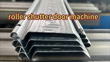 roller shutter door roll forming machine with square graphics patterns