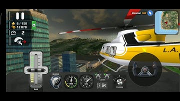 HFPS Helicopter Flight Pilot Simulator # 1 - Helicopter and Car - Gameplay for Android