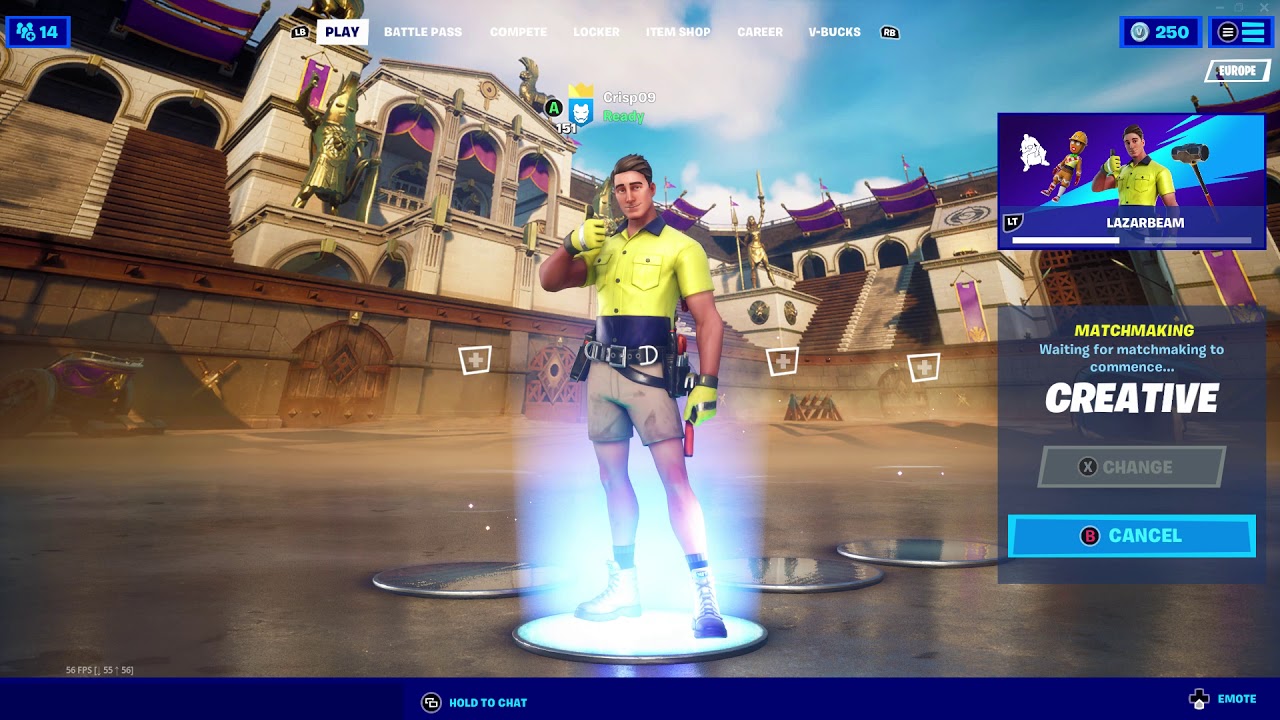 Fortnite Lazarbeam Skin gameplay