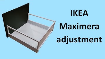 How to adjust Ikea kitchen drawers