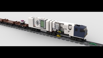 Lego Train controlled by Mindstorms EV3 and two touch sensors