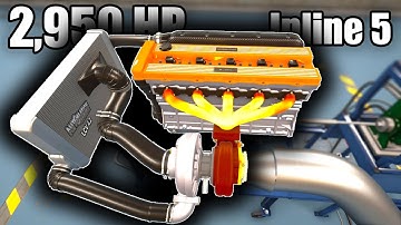 The Most Powerful Inline 5 Engine Ever! (LCV 4.2) | Automation The Car Company Tycoon Game