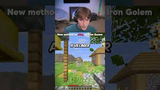 New method to Kill an Iron Golem 😭💀#drdonut #drdonutt #minecraft #smp