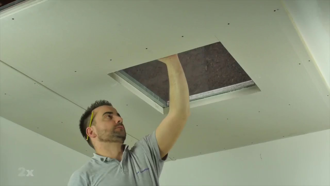 FF Systembau F6 (EI90) tűzgátló revíziós ajtó mennyezetbe