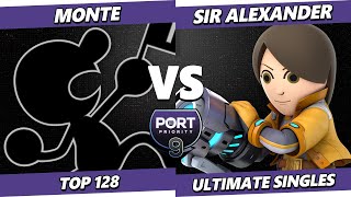 Port Priority 9 - Monte (Game & Watch) Vs. Sir Alexander (Mii Gunner) Smash Ultimate - SSBU screenshot 5