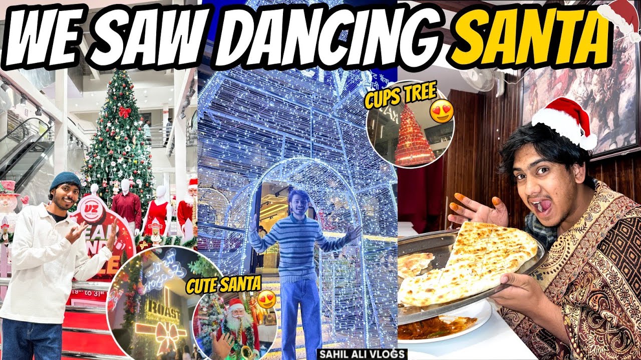 Exploring Hyderabad's Christmas Decorations🎅| Again Random Dawat But😢...