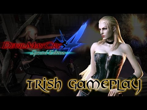 Devil May Cry DMC コースター　パセラ　トリッシュ　レディ Devil May Cry 4 Special Edition - Trish PS4 Gameplay 60fps