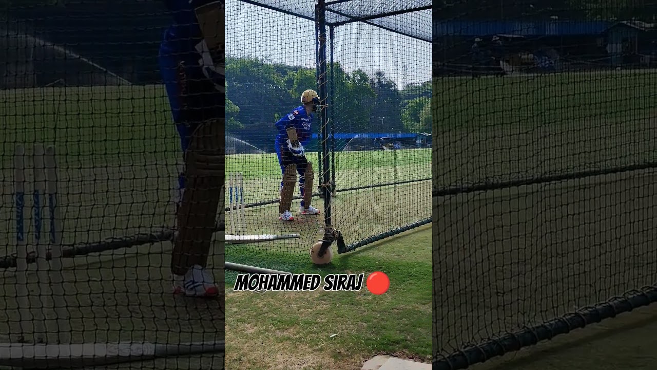 Mohammed Siraj Batting practice ❗