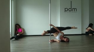 Pole Trick Practice - Shoulder Stand Splits, Jade Split