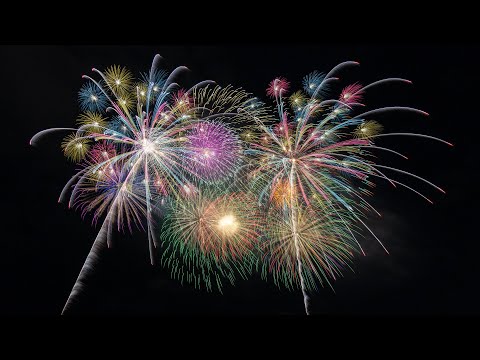 [4K HDR] 2022 神明の花火　大玉連発スターマイン