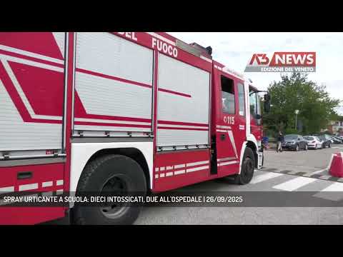 SPRAY URTICANTE A SCUOLA: DIECI INTOSSICATI, DUE ALL'OSPEDALE | 26/09/2025