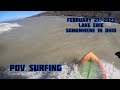 RAW POV Lake Erie Surfing | Somewhere in Ohio | February 27, 2023