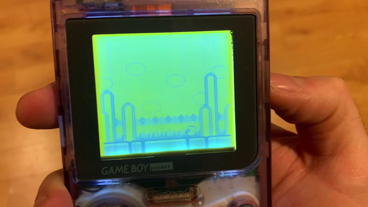 Gameboy Pocket Clear Purple Led Backlight Mod Youtube