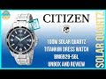 Best Budget Dress Watch? | Citizen 100m Solar Quartz Titanium BM6929-56L Unbox & Review