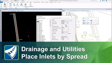 OpenRoads Designer 2022 Release 2 - Drainage and Utilities Place Inlets by Spread