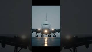 Airbus A380 Landing At Dubai Airport In Heavy Fog Dangerous Weather