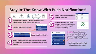 How-To Use NJ TRANSIT Push Notifications thumbnail