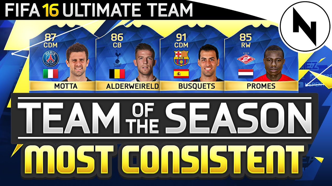 TEAM OF THE SEASON! (TOTS) MOST CONSISTENT - FIFA 16 Ultimate Team - YouTube