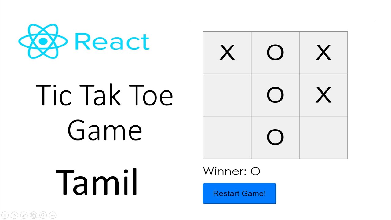 Build: Browser-based Tic Tac Toe Game in React