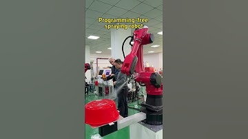 Spray robot arm span 1.5m and load 10kg. #industrial robot #six-axis robot #factory