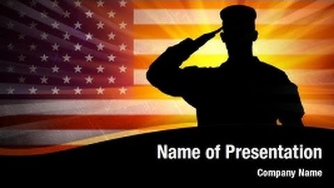 United States Army PowerPoint Video Template Backgrounds - DigitalOfficePro #01205V