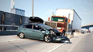 BeamNG Drive - Highway Car Crashes #35 screenshot 5