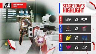 우기맨 비기 제1장 등껍질 방어술! 2024 BLAST R6 SKL STAGE1 Day3 H/L | 레인보우 식스 시즈