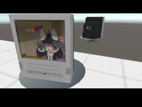 [VRChat] ４次元魔法部屋改変例　テレビから出てくる貞子