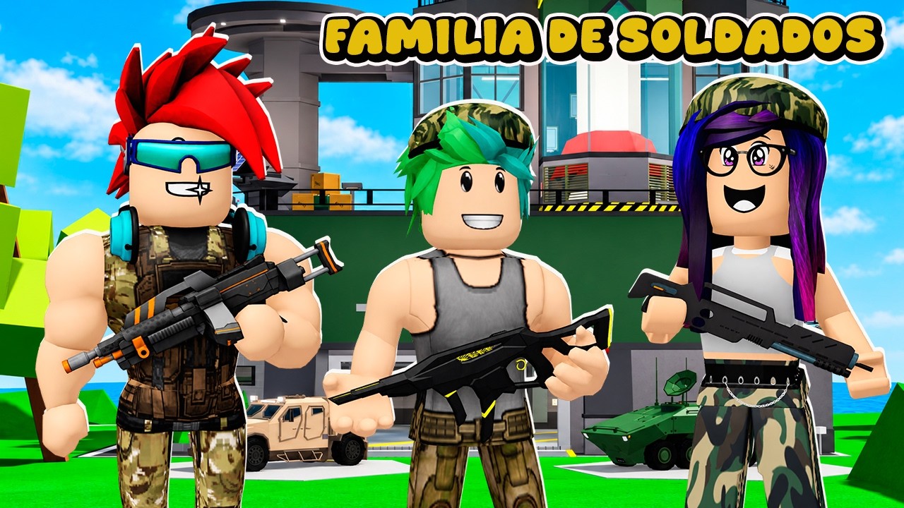 Nos CONVERTIMOS en Una FAMILIA de SOLDADOS en BROOKHAVEN ROBLOX | Kori
