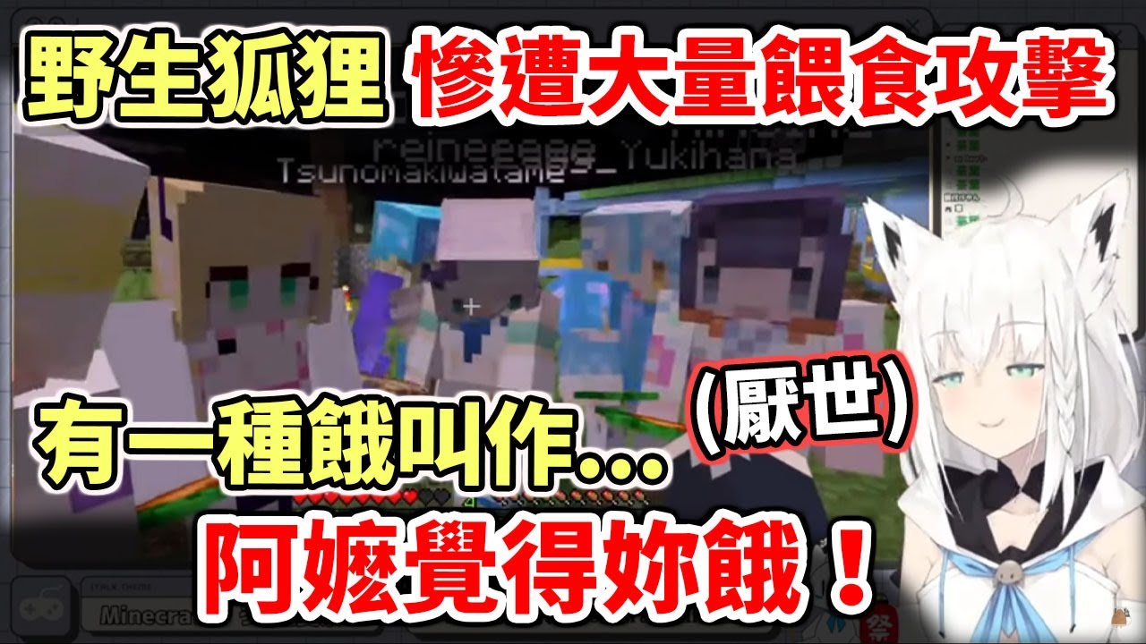 多視角～野生狐狸慘遭大量餵食攻擊，這肯定是要肥死了【hololive／ホロライブ】【白上フブキ】【Ninomae Ina'nis】【癒月ちょこ】【大空スバル】【角巻わため】【雪花ラミィ】