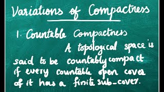Countable Compactness- Part 1