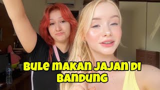BULE BARBIE MAKAN JAJANAN DI BANDUNG!!😍ENAK GA YAA? #bulebarbie #bule #mukbang