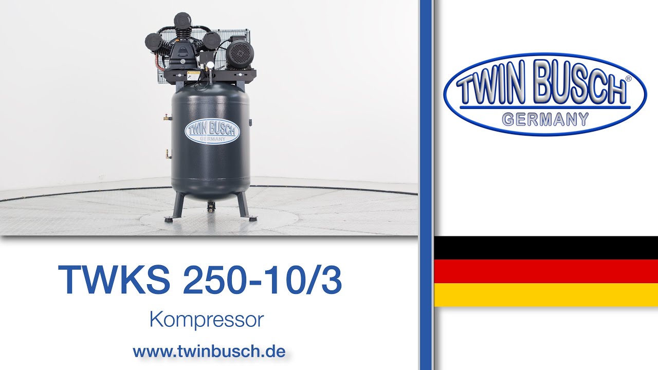 TWKS-250-10/3: Druckluftkompressor Stehend 250 L von TWIN BUSCH®