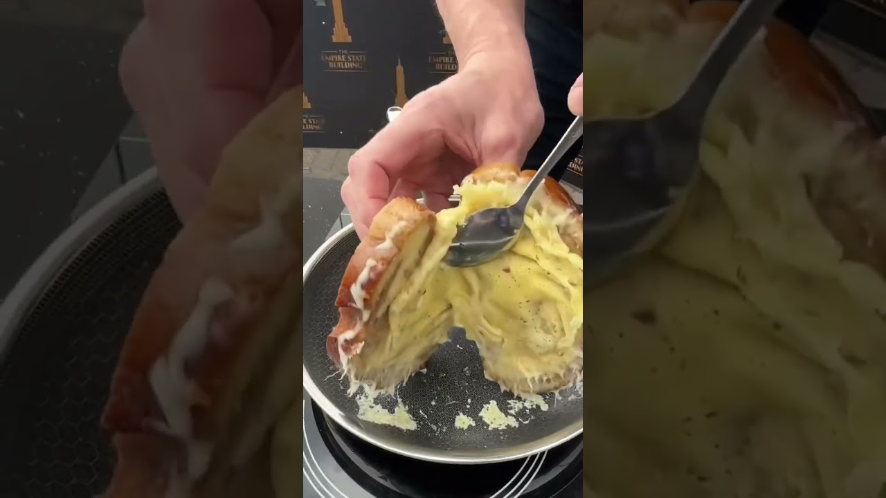 Cooking a Reuben Sandwich from the top of the Empire State Building ! @theempirestatebldg